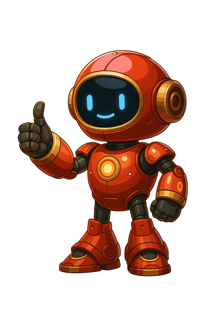 Stark red mascot waving